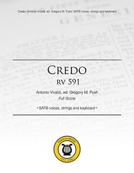 Credo SATB Vocal Score cover Thumbnail